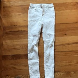 White denim ripped Jeans from Forever 21